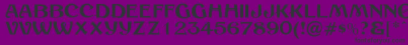 Sesame Font – Black Fonts on Purple Background