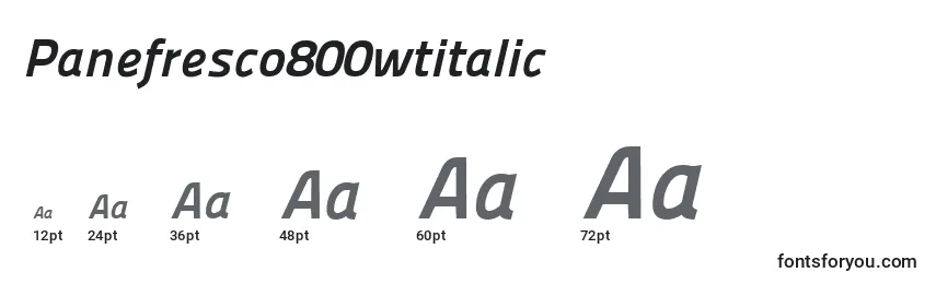 Panefresco800wtitalic Font Sizes