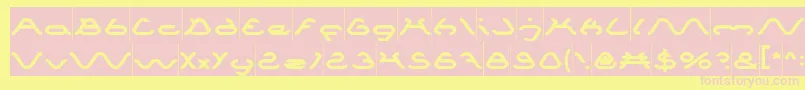 SpiderInverse Font – Pink Fonts on Yellow Background