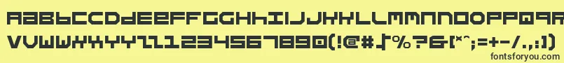 Stuntman Font – Black Fonts on Yellow Background