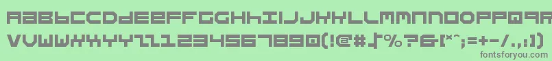 Stuntman Font – Gray Fonts on Green Background