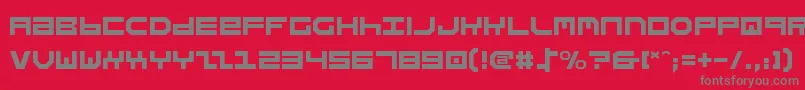 Stuntman Font – Gray Fonts on Red Background