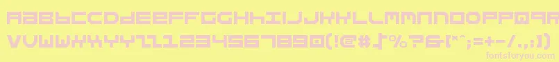 Stuntman Font – Pink Fonts on Yellow Background