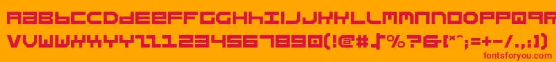 Stuntman Font – Red Fonts on Orange Background