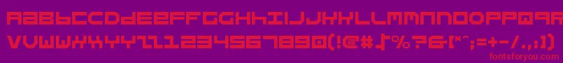 Stuntman Font – Red Fonts on Purple Background