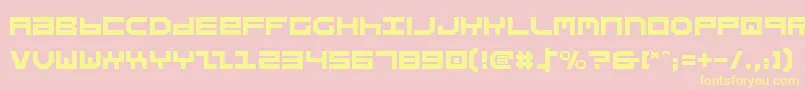 Stuntman Font – Yellow Fonts on Pink Background