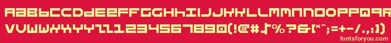 Stuntman Font – Yellow Fonts on Red Background