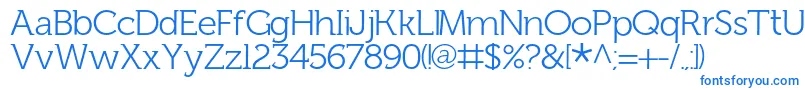 FhLentil Font – Blue Fonts on White Background