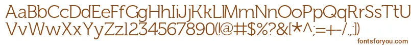 FhLentil Font – Brown Fonts on White Background