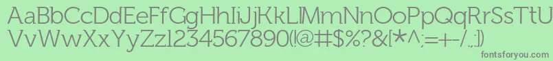 FhLentil Font – Gray Fonts on Green Background