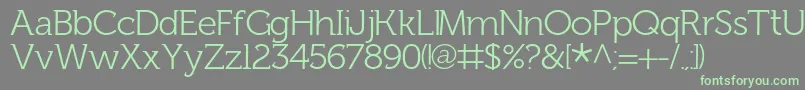 FhLentil Font – Green Fonts on Gray Background