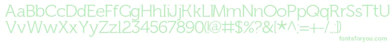 FhLentil Font – Green Fonts on White Background