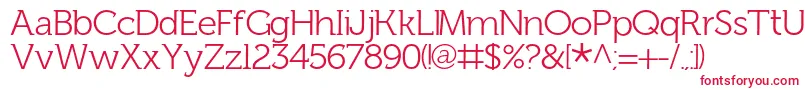 Шрифт FhLentil – красные шрифты на белом фоне