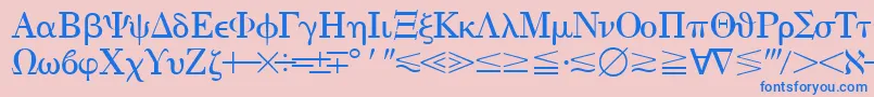 Quantapithreessk Font – Blue Fonts on Pink Background