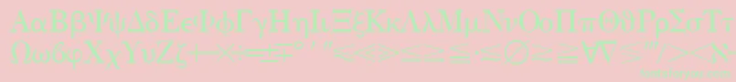 Quantapithreessk Font – Green Fonts on Pink Background