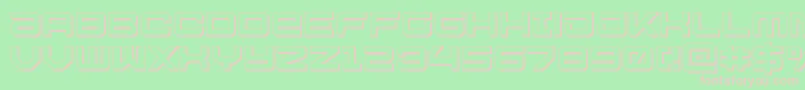 Ussdallas3D Font – Pink Fonts on Green Background