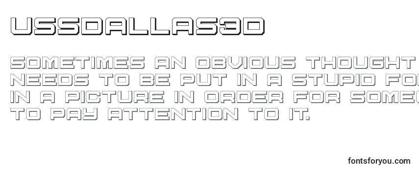 Шрифт Ussdallas3D