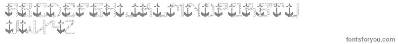 Fonte JeremysRigging – fontes cinzas em um fundo branco