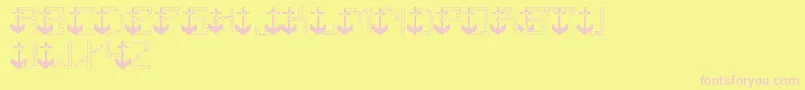 More about JeremysRigging Font JeremysRigging Font – Pink Fonts on Yellow Background