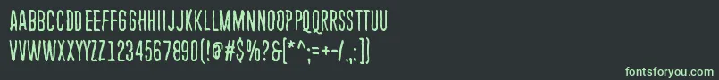 EndlessHeartache Font – Green Fonts on Black Background