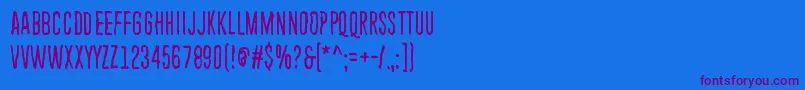 EndlessHeartache Font – Purple Fonts on Blue Background
