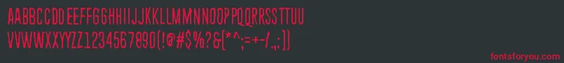 EndlessHeartache Font – Red Fonts on Black Background