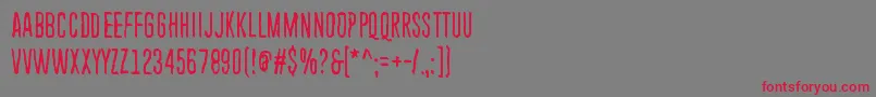 EndlessHeartache Font – Red Fonts on Gray Background
