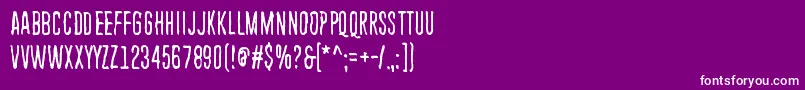 EndlessHeartache Font – White Fonts on Purple Background