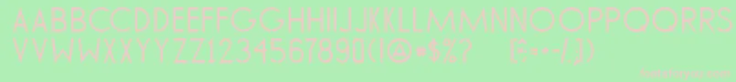 Tommy Font – Pink Fonts on Green Background