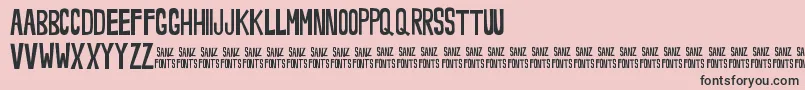 Noveey Font – Black Fonts on Pink Background