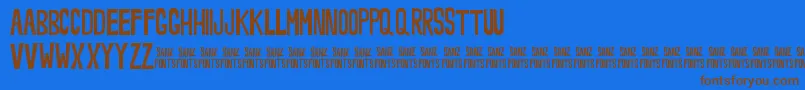More about Noveey Font Noveey Font – Brown Fonts on Blue Background