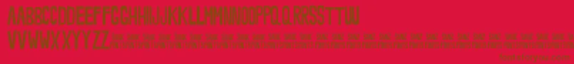 Noveey Font – Brown Fonts on Red Background