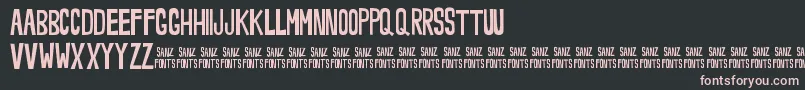 Noveey Font – Pink Fonts on Black Background