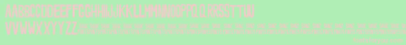 Noveey Font – Pink Fonts on Green Background