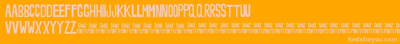 Шрифт Noveey – розовые шрифты на оранжевом фоне