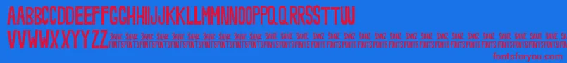 fuente Noveey – Fuentes Rojas Sobre Fondo Azul