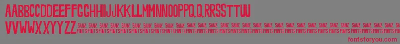 Noveey Font – Red Fonts on Gray Background