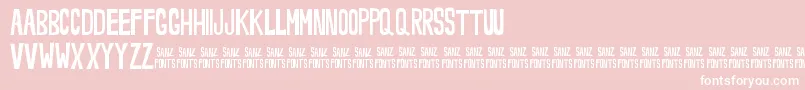 Noveey Font – White Fonts on Pink Background