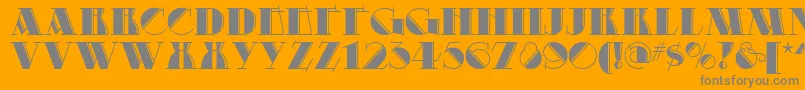 ProspectDeco Font – Gray Fonts on Orange Background