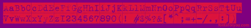 Trixiecameoc Font – Red Fonts on Purple Background