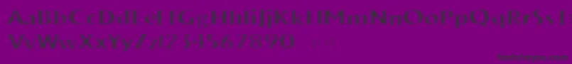 Шрифт VtksTrunkset – чёрные шрифты на фиолетовом фоне