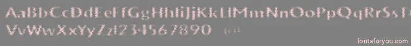 VtksTrunkset Font – Pink Fonts on Gray Background