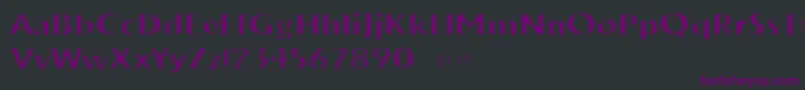 VtksTrunkset Font – Purple Fonts on Black Background