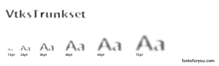 VtksTrunkset Font Sizes