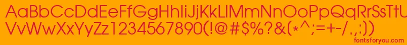 Love Font – Red Fonts on Orange Background