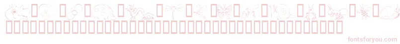 More about KrCuteAsABug Font KrCuteAsABug Font – Pink Fonts on White Background