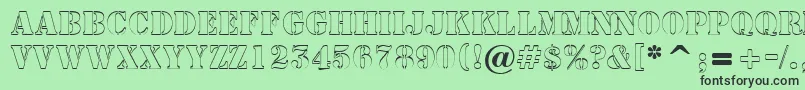 More about AStampersh Font AStampersh Font – Black Fonts on Green Background