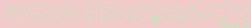 AStampersh Font – Green Fonts on Pink Background