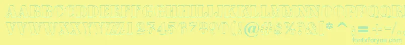 More about AStampersh Font AStampersh Font – Green Fonts on Yellow Background