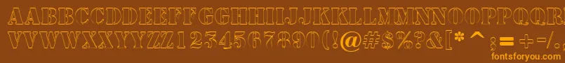 More about AStampersh Font AStampersh Font – Orange Fonts on Brown Background